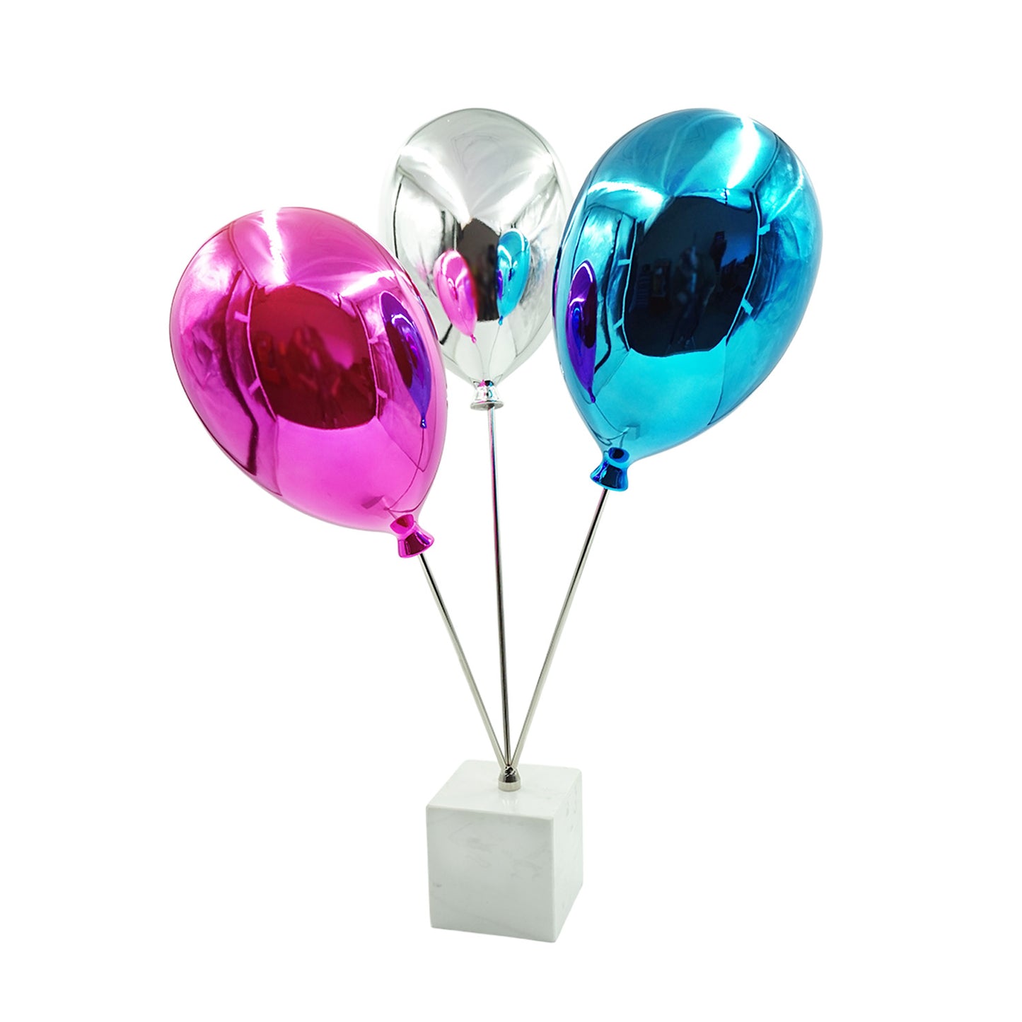 3 BALLOONS marble 40x37x67cm